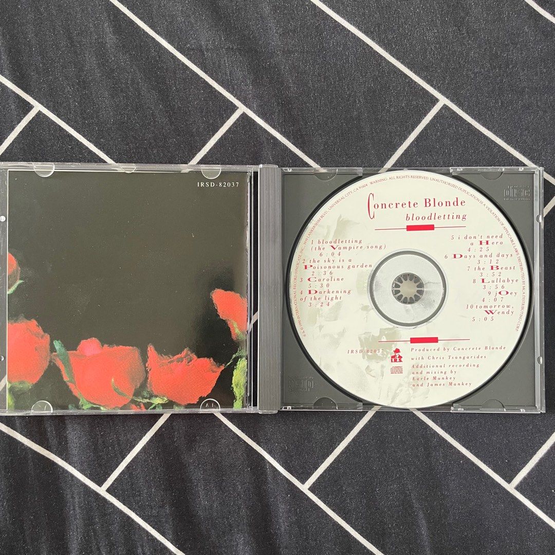 Concrete Blonde Bloodletting (1990) CD Album, Hobbies & Toys, Music