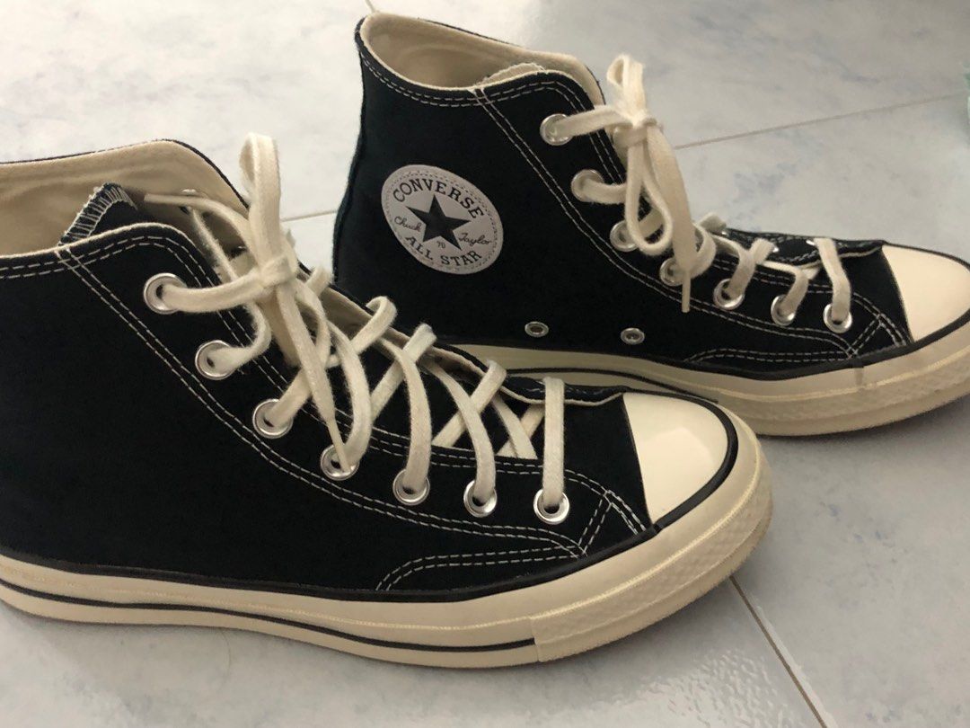 UK6 converse chuck taylor 70s high black Luxury Sneakers