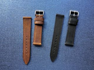 Navy Calfskin Epi Leather Watch Strap Band 19mm 21mm 20mm 22mm For Men Women
