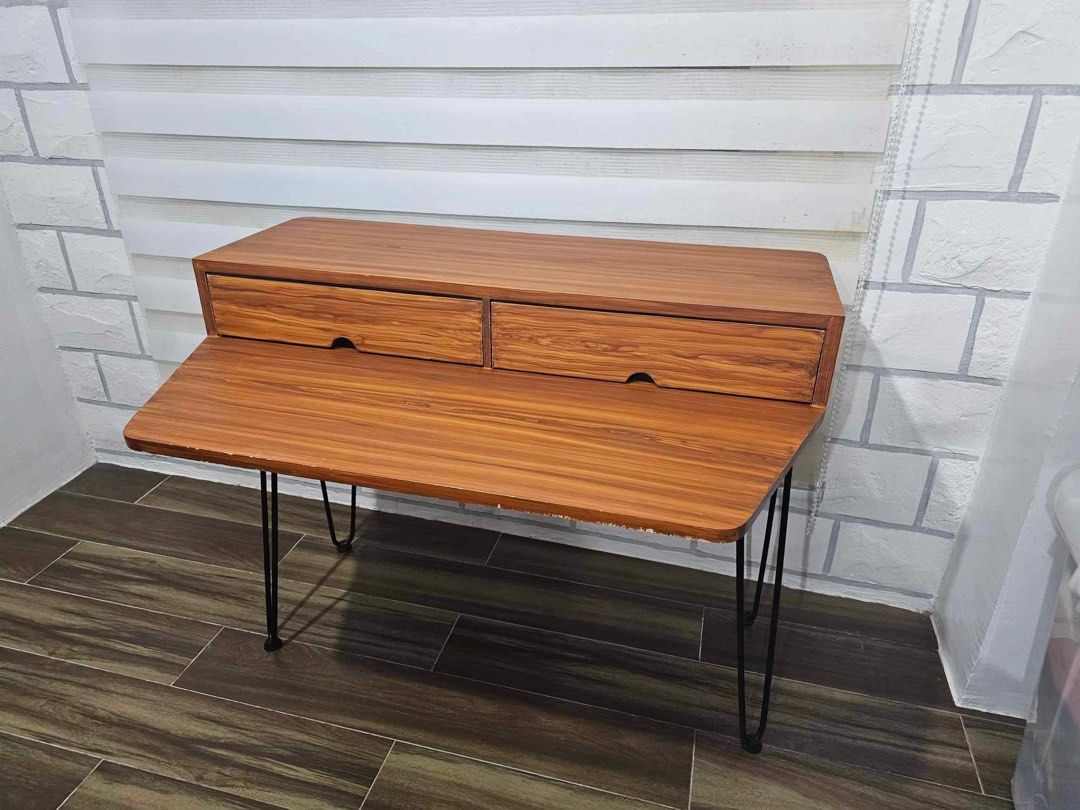Custom Office Table with Builtin Storage on Carousell