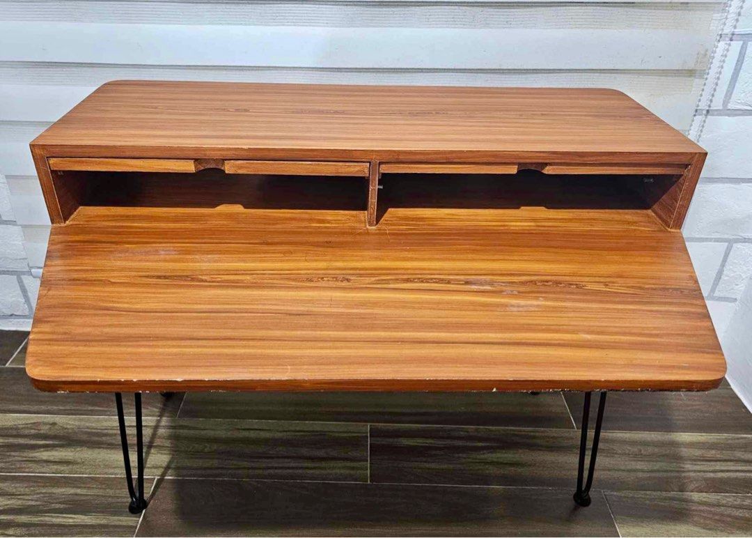 Custom Office Table with Builtin Storage on Carousell