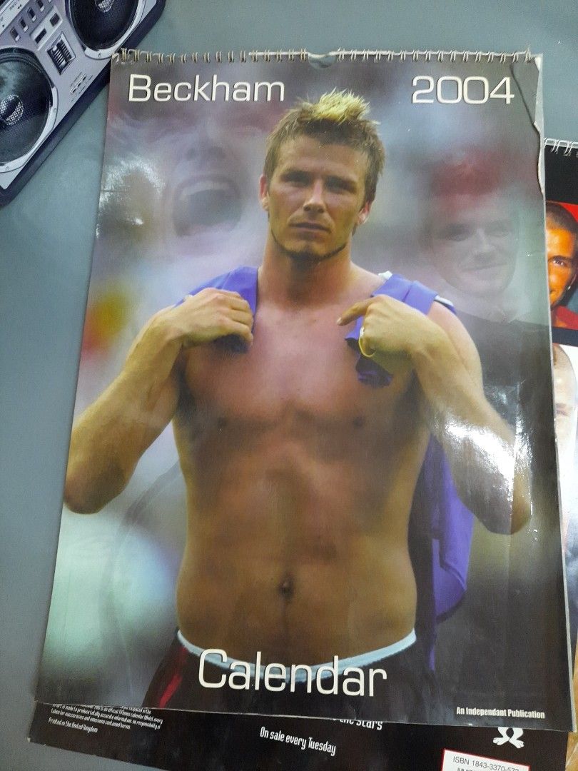 DAVID BECKHAM CALENDAR, Hobbies & Toys, Memorabilia & Collectibles, Fan