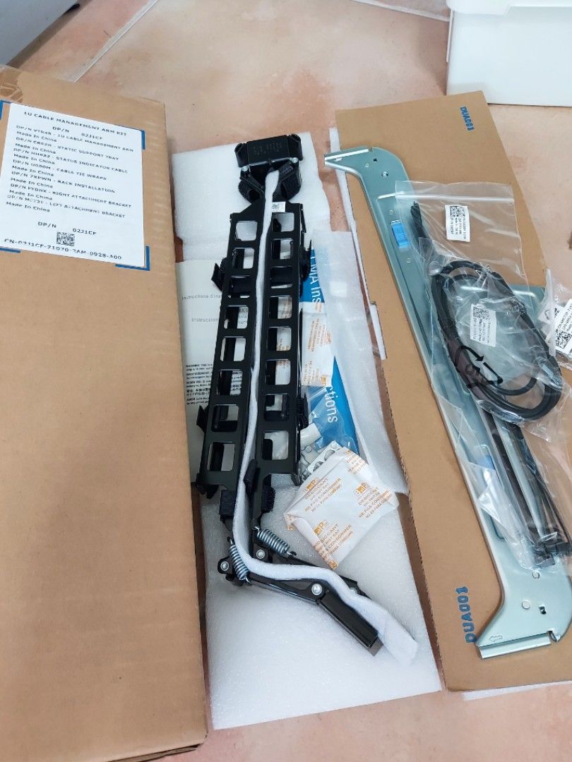 DELL CABLE MANAGEMENT ARM 1U KIT (02J1CF) FOR DELL POWEREDGE SERVERS