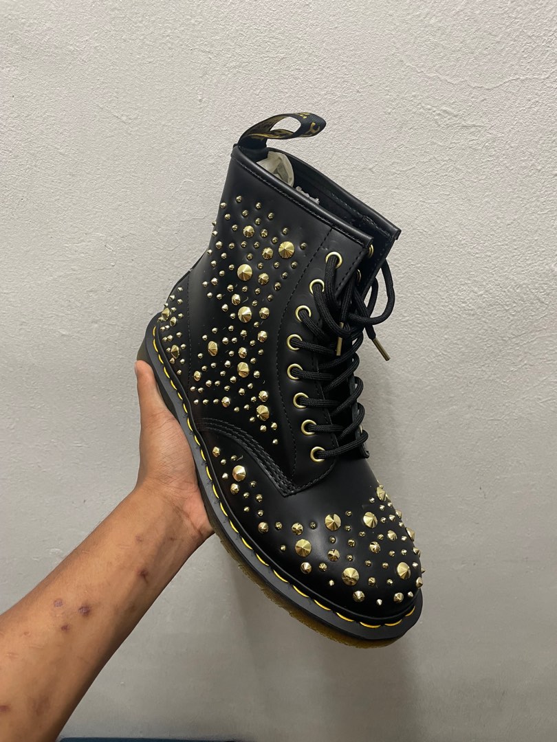 Dr Martens Gold Studded 60th Anniversary Men s Fashion Footwear