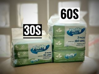 FLUFFY WET WIPES 30s or 60s