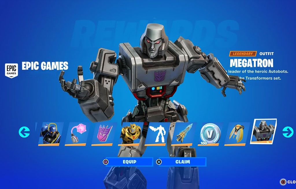 Fortnite Transformers Pack, Video Gaming, Video Games, PlayStation on