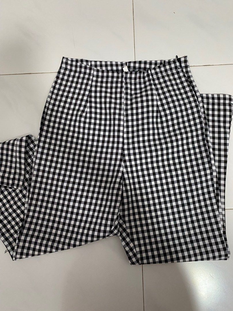 Gingham deals work pants