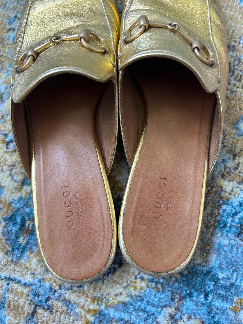 Gold outlet gucci princetown