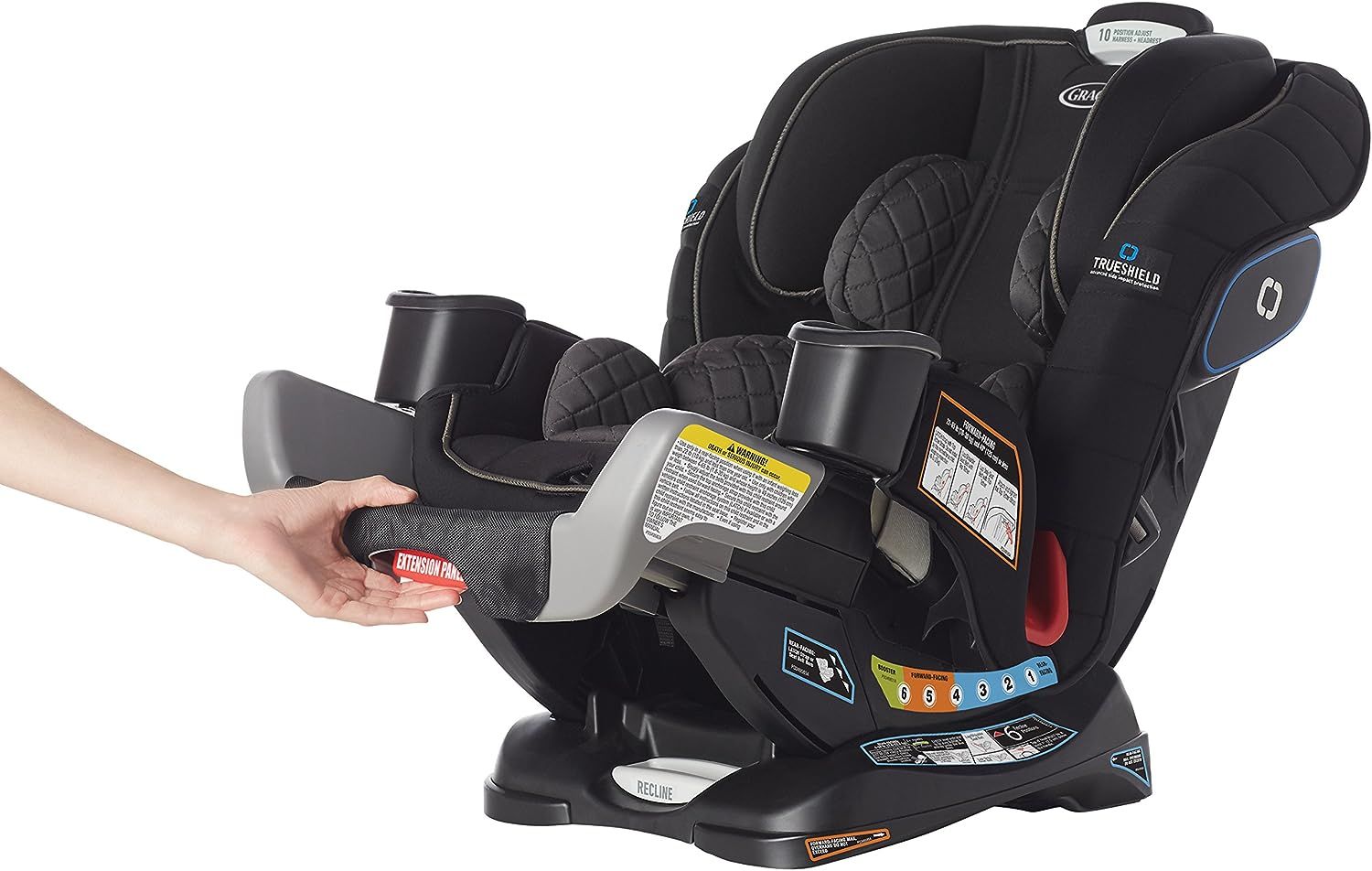 Graco extend2fit deals trueshield
