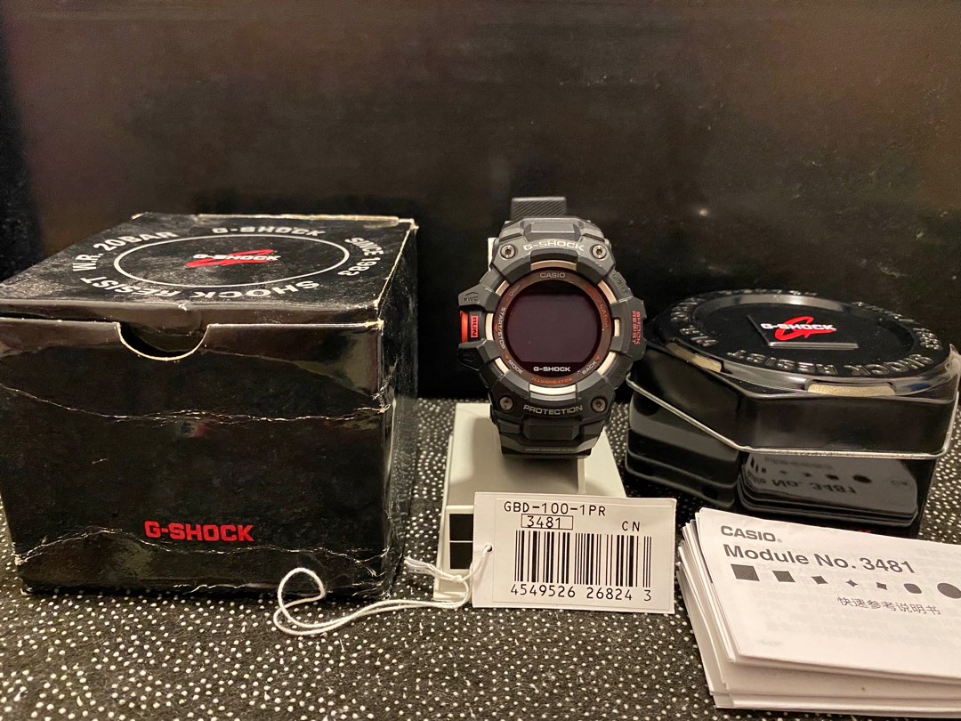 Gshock GBD 100 1PR Black GBD