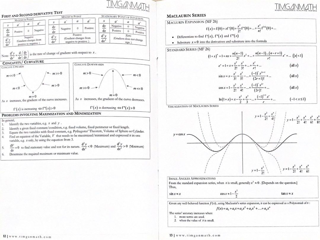 H2 Math CHEAT SHEET + Tips to get A 2022 ALevel, Hobbies & Toys, Books ...