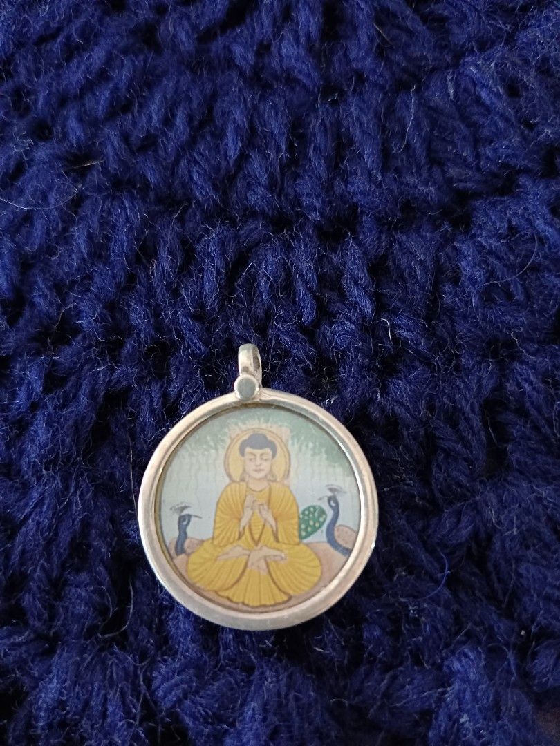 Hand painted Buddha Locket, Women's Fashion, Jewelry & Organisers