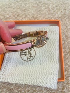 Hermes bracelet mini clic RGHW ROSE DELIRIUM