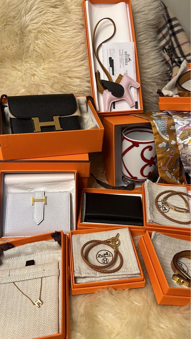 Hermes SLG Mugs Bracelet (Category: Luxury Accessories) located in Taguig. Submitted by rammia (Listing ID 1247145819, Image 1). Description: Mugs 11,000 Bracelets from 25,000-30,000 Roulis T2 Kelly T1 Glenan T1 Constance Wallet Price Upon Request Bearn Wallet SOLD ❤️ Hermes Pegase PM❤️SOLD Cardholder Calvi Black❤️SOLD Twill❤️SOLD Passport Holder H Pop Necklace.