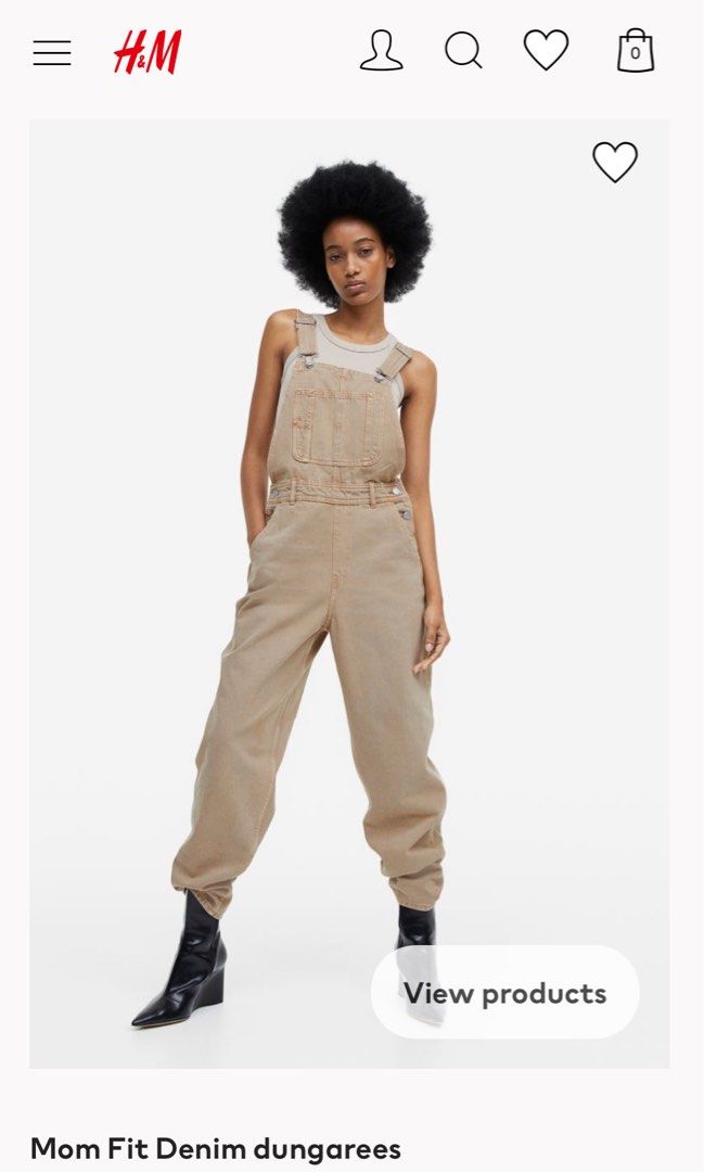 H&m denim dungarees outlet