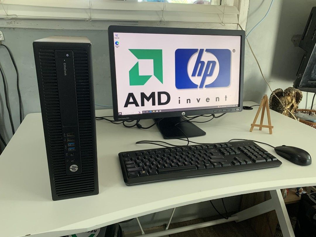 HP COMPUTR SET AMD PRO A6-8570 8GB DDR4 500HDD with 22
