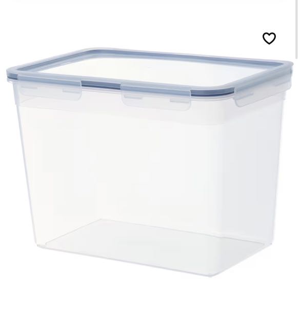 IKEA 365+ Food container with lid, rectangular/plastic, 10.6 l