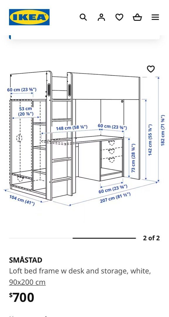 Ikea Bunk Bed, Furniture & Home Living, Furniture, Bed Frames