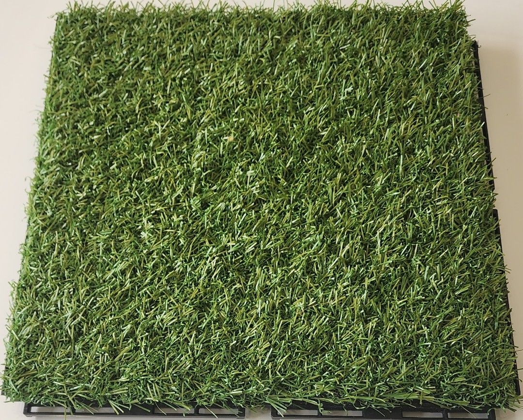 Artificial Grass. Ikea Grass tiles (RUNNEN) 45 tiles, Furniture