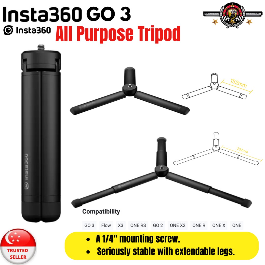 Insta360 AllPurpose Tripod, Photography, Photography Accessories