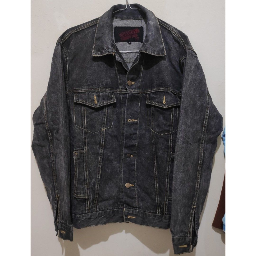 Jaket Jeans Trucker Denim Upstream not Levi s Uniqlo Fesyen Pria