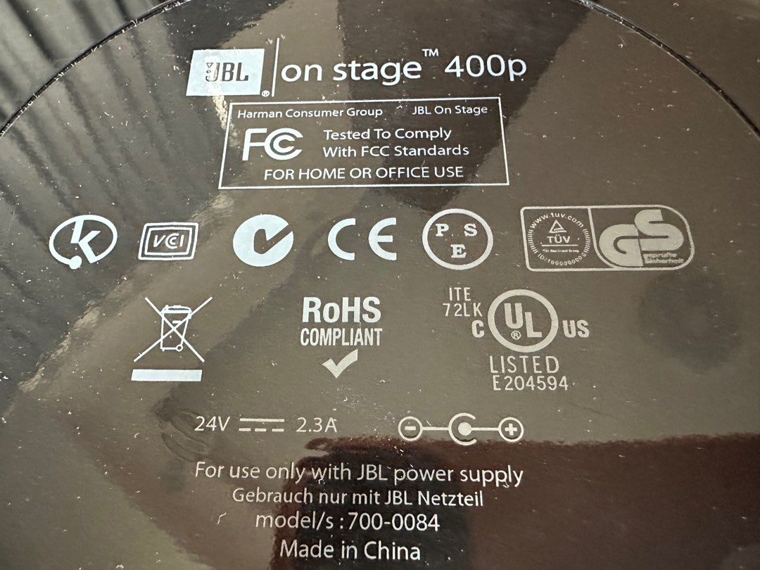 JBL on stage 400p speaker, 音響器材, Soundbar、揚聲器、藍牙喇叭、耳擴 Carousell