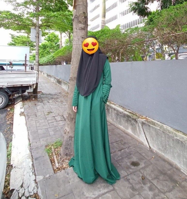 Jubah Muslimah Emerald Green Women s Fashion Dresses Sets