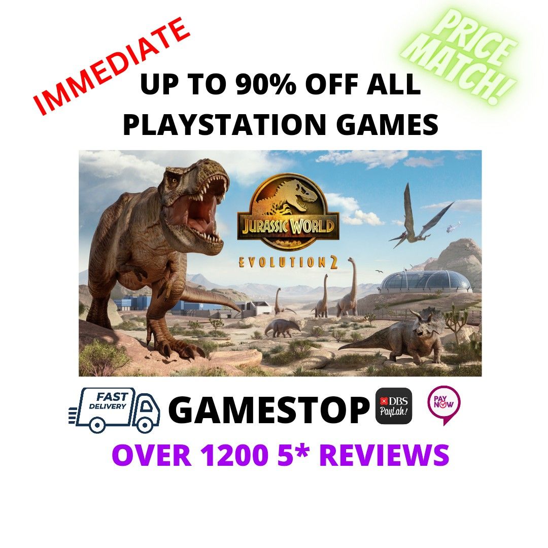 Jurassic World Evolution 2 [PS4 Games] [PS5 Games], Video Gaming, Video  Games, PlayStation on Carousell