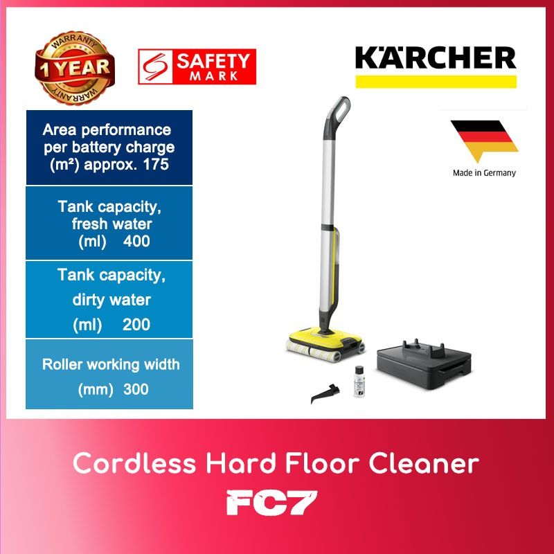 Karcher FC7 hard floor cleaner wireless review 