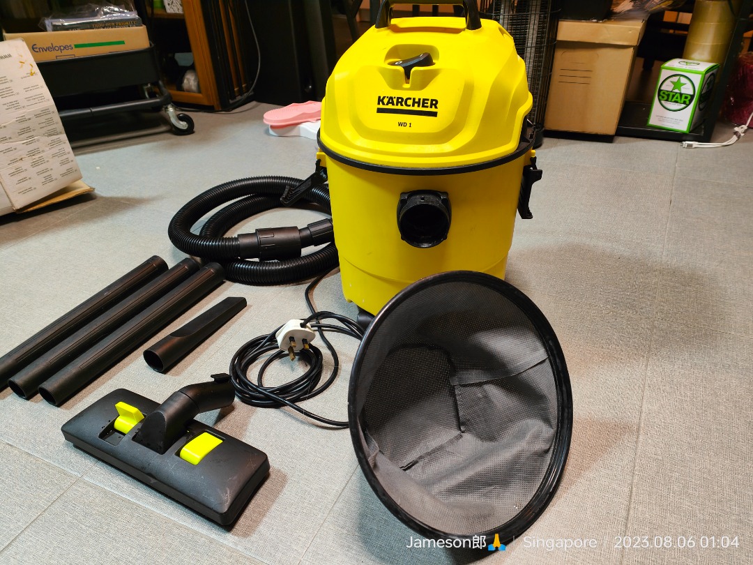 KARCHER WD1 WET/DRY VACUUM CLEANER (1000W), TV & Home Appliances