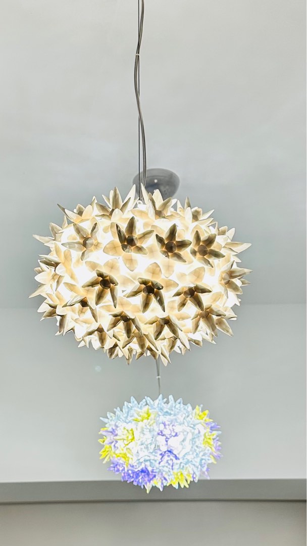 Kartell Bloom suspension ceiling pendant light small, Furniture & Home