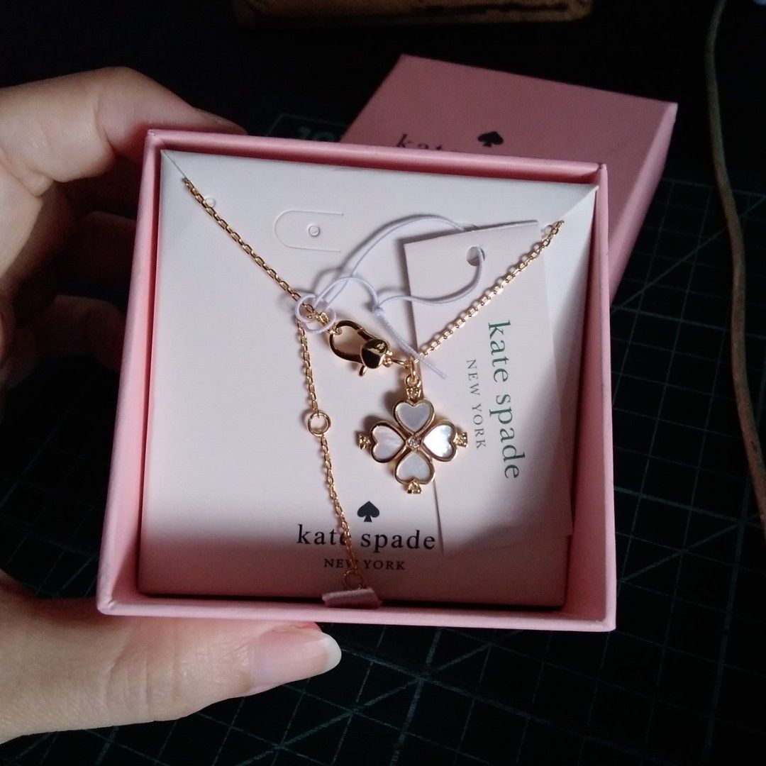 Kate spade clearance legacy logo necklace
