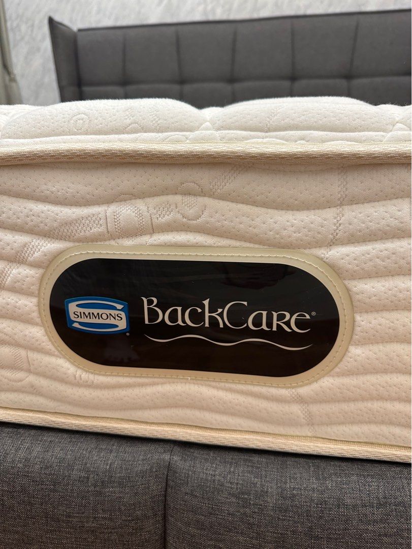 King Sized Simmons Mattress and Bed Frame, Furniture & Home Living