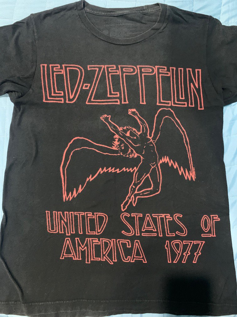 33,390円激レア当時モノLed Zeppelin 1977年オリジナルビンテージtシャツL