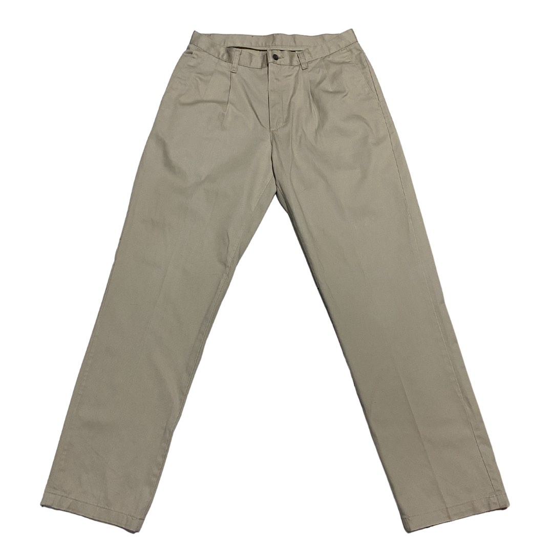 Lee pleated khaki pants hot sale