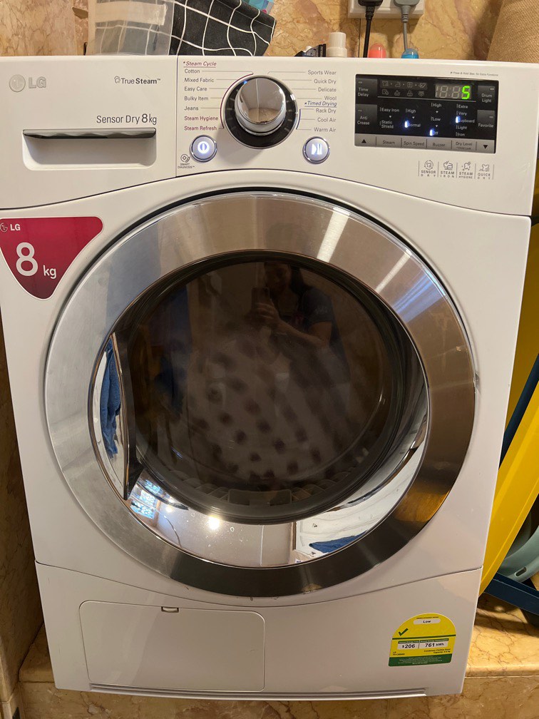LG true steam sensor dry 8kg, TV & Home Appliances, Washing Machines