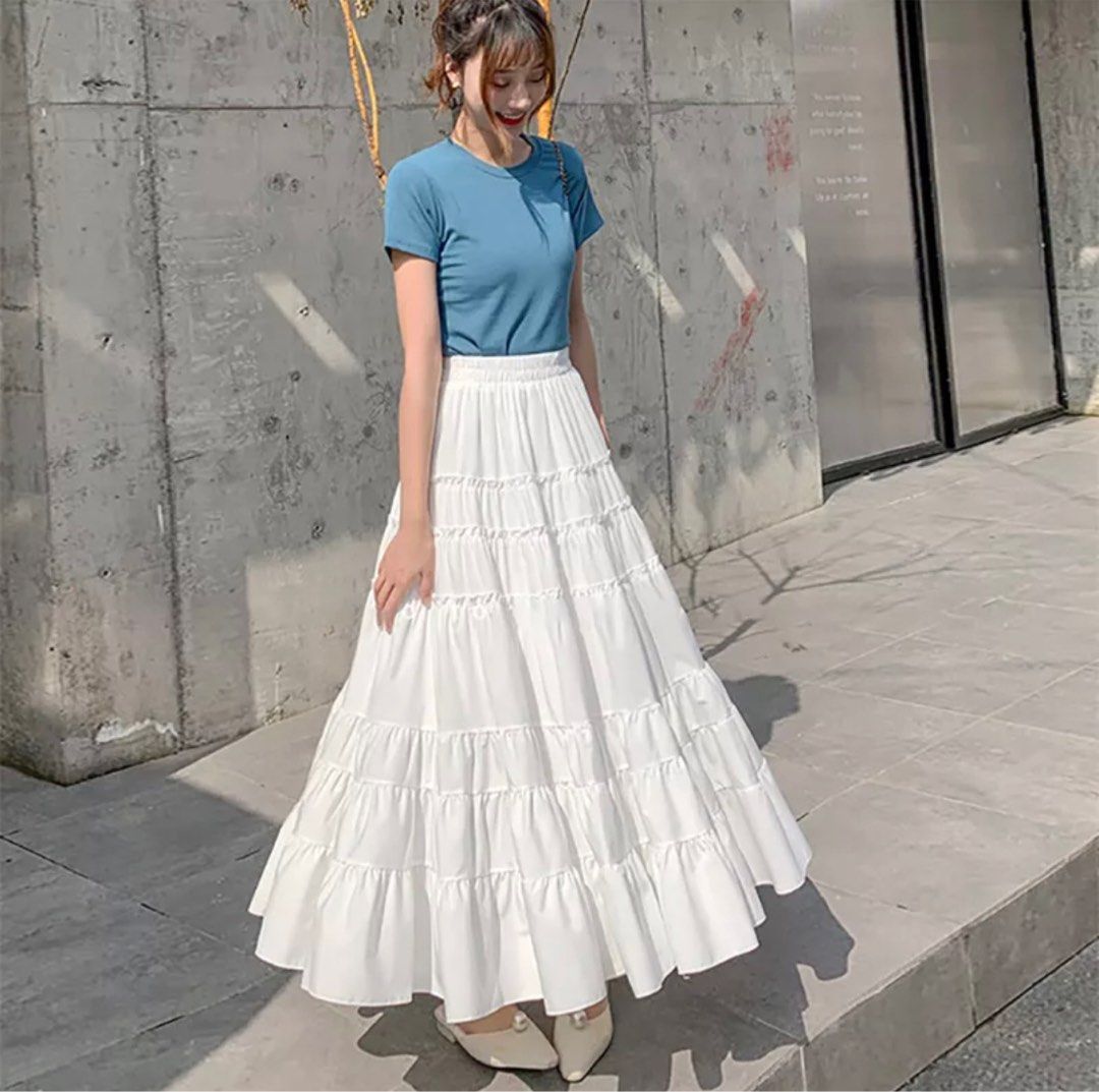Elastic waist shop skirt 60