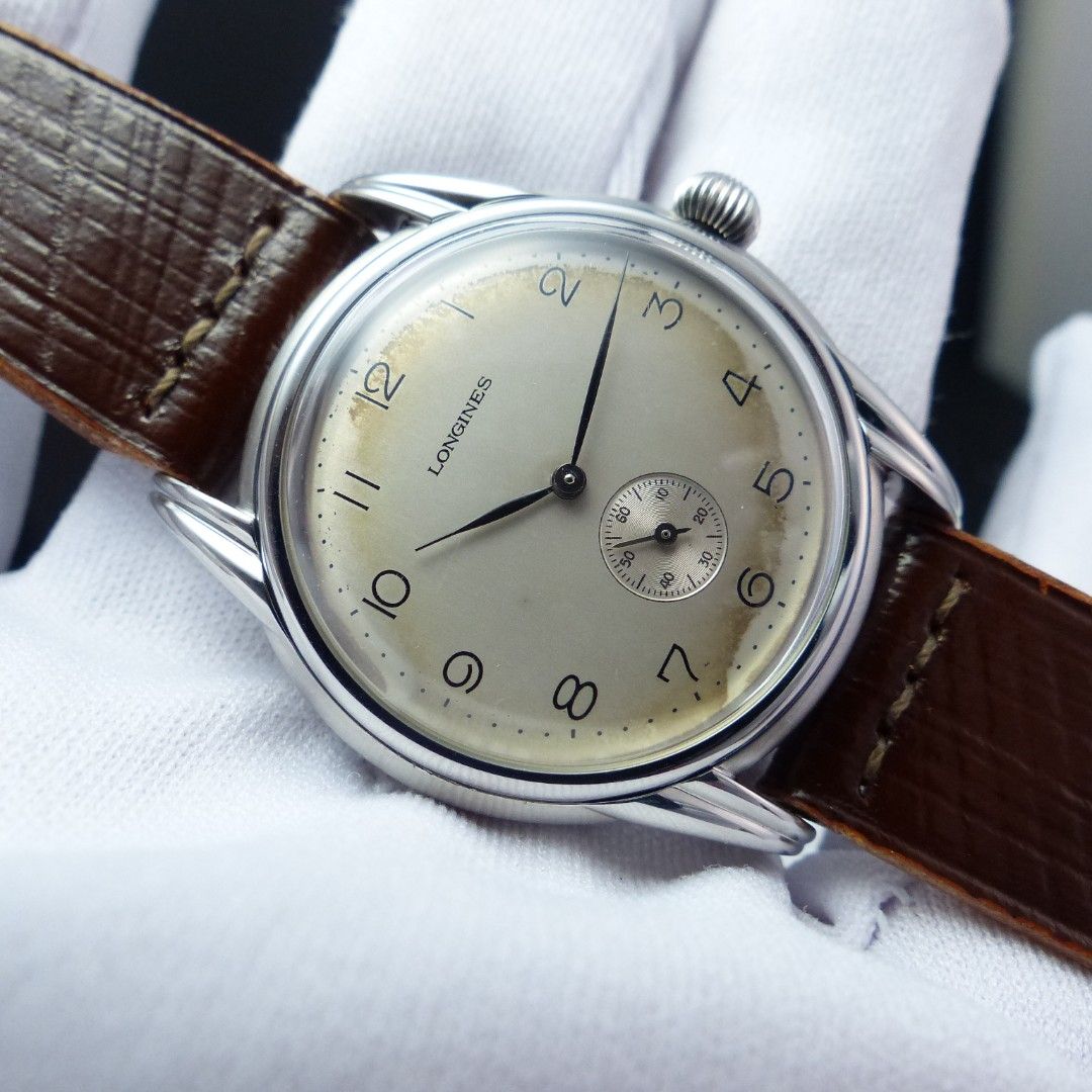 Longines vintage small second hand subdial manual wind mechanical mens