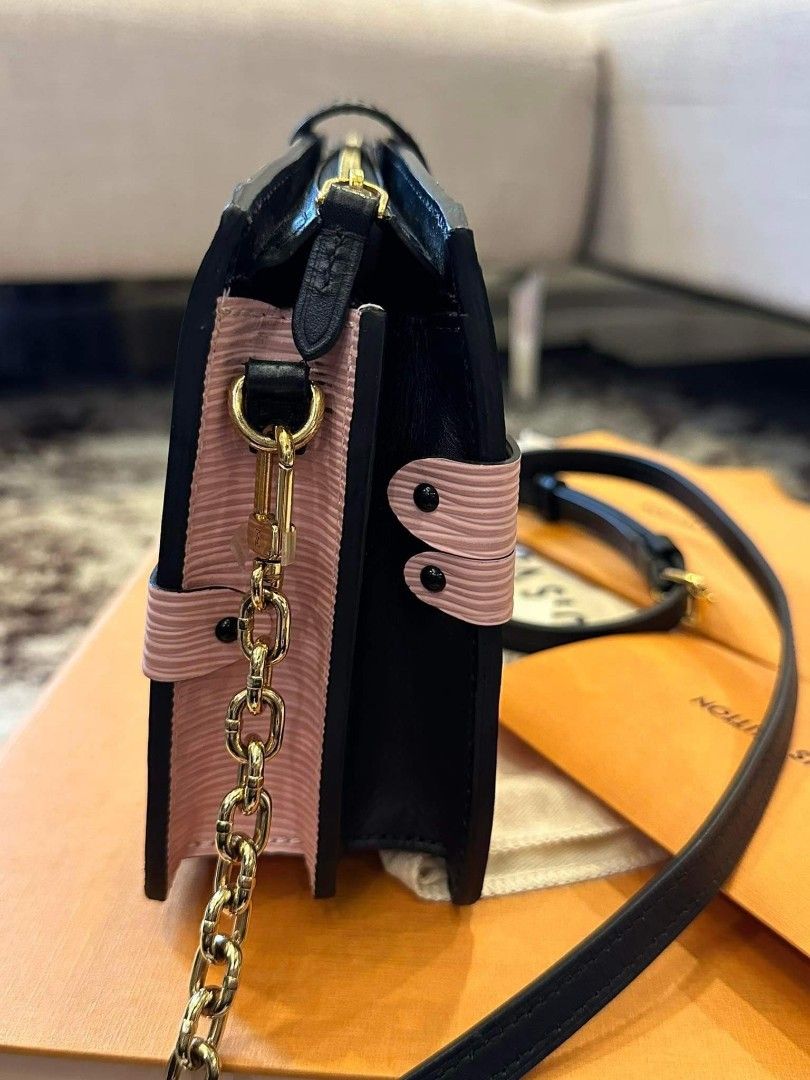 Louis Vuitton Rose Epi Trunk Clutch  Rent Louis Vuitton Handbags for  $195/month
