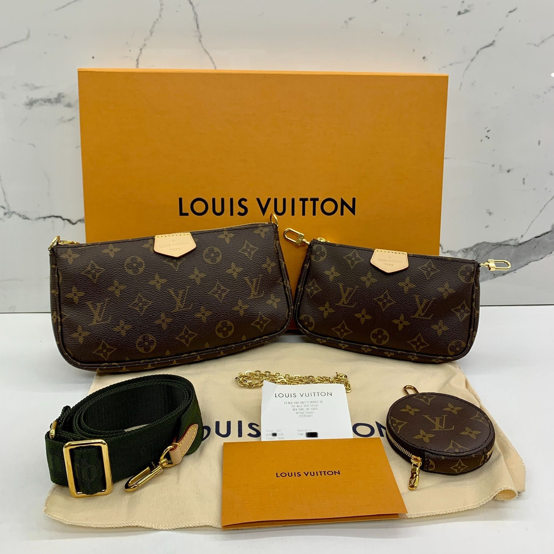 LOUIS VUITTON LOUIS VUITTON Multi Accessory pouch M44813 Monogram