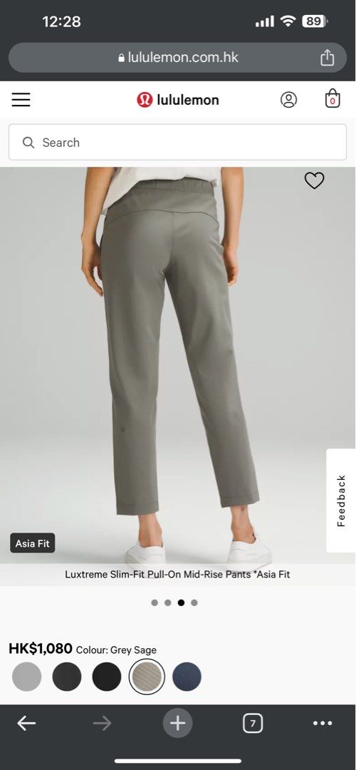 Luxtreme Slim-Fit Pull-On Mid-Rise Pants