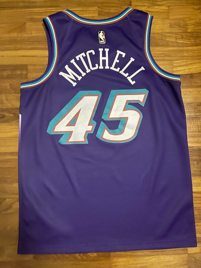 M Nike Donovan Mitchell Hardwood Classics Utah Jazz NBA Swingman Jersey
