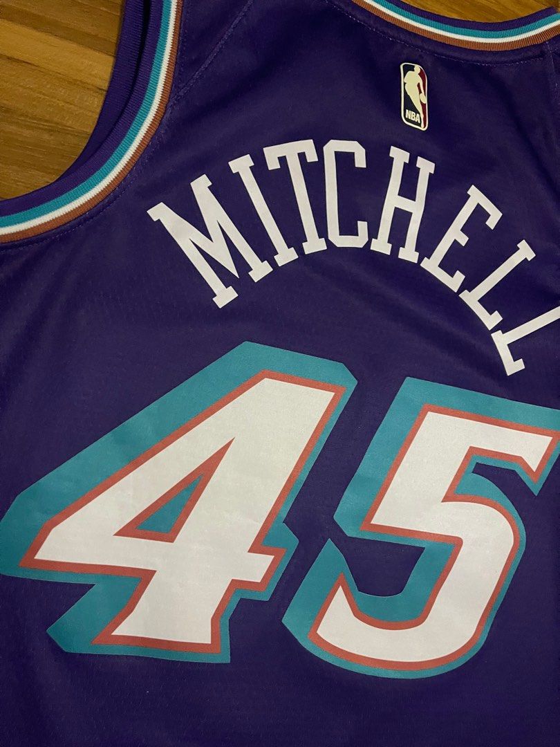 M Nike Donovan Mitchell Hardwood Classics Utah Jazz NBA Swingman Jersey
