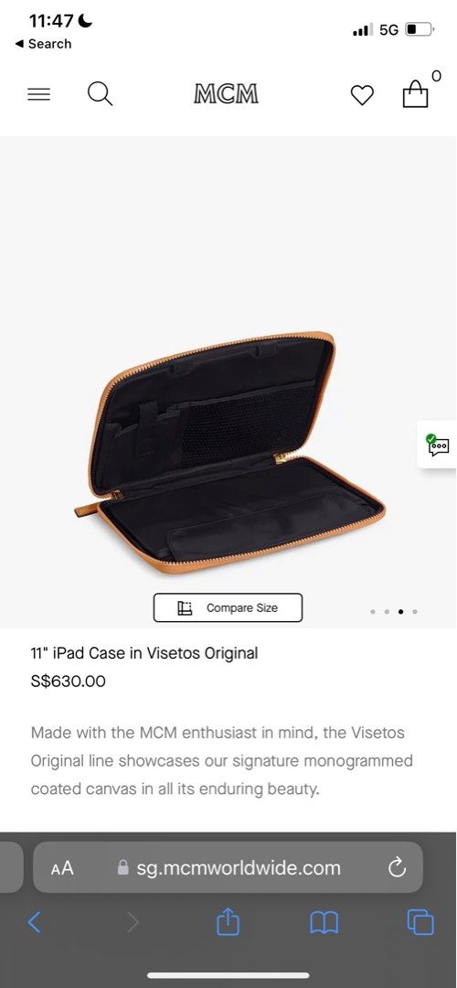 MCM 11 iPad case