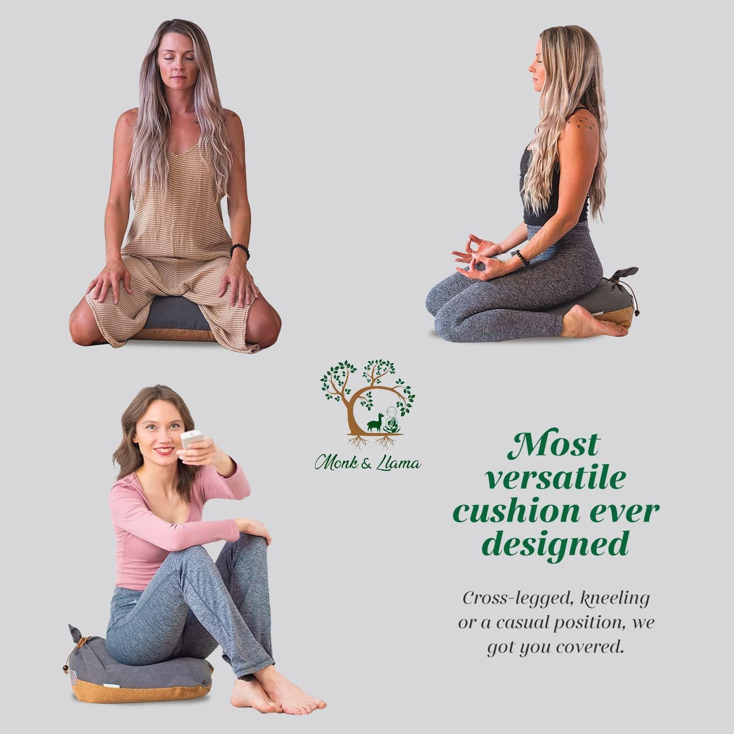 Meditation Floor Cushion Pillow For Back Support Outdoor Travel