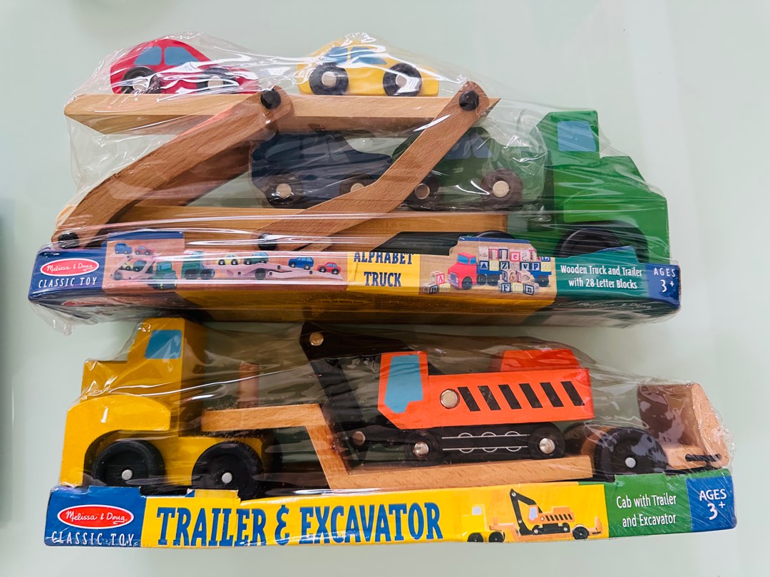 Melissa and doug excavator hot sale