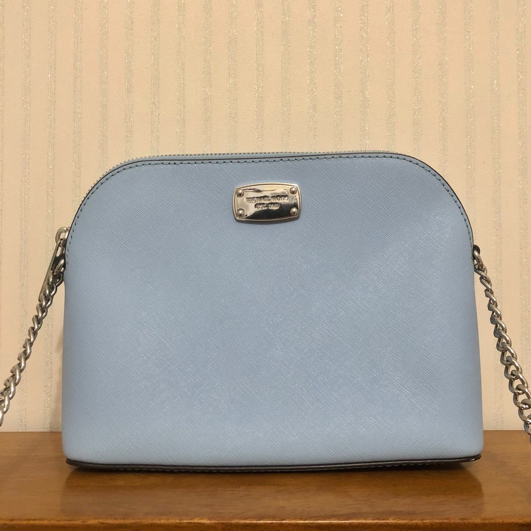 Michael kors light blue top crossbody