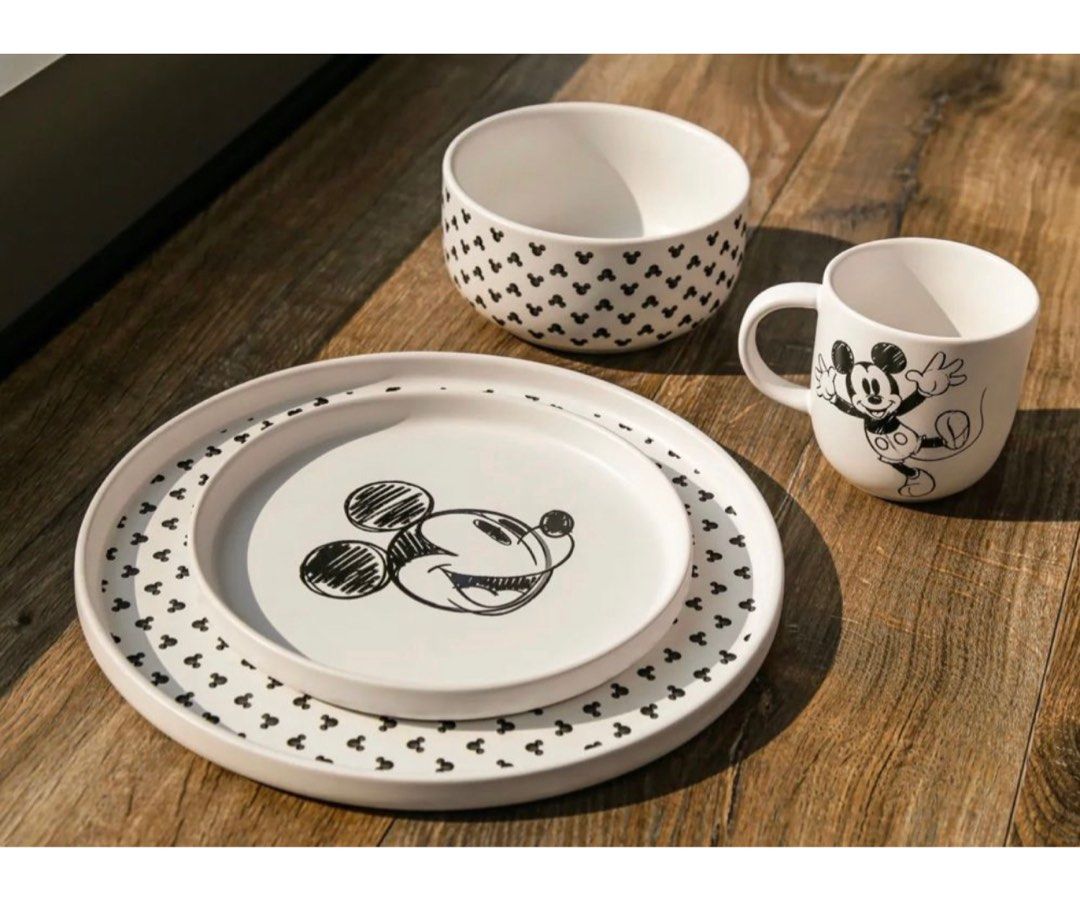 Mickey mouse plate set online