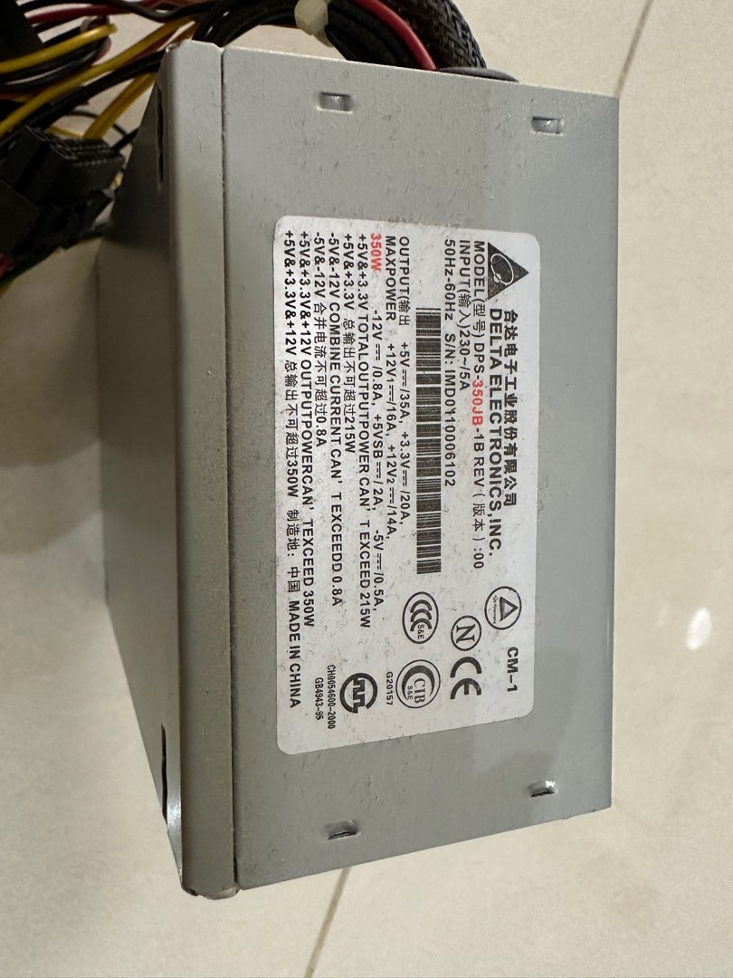 Mini ATX power supply unit 350W, Computers & Tech, Parts & Accessories