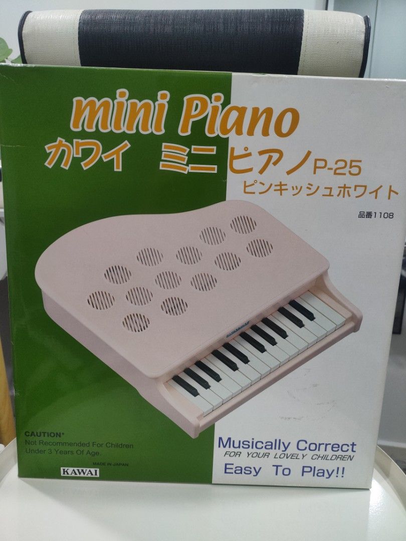 KAWAI,　Hobbies　Media,　Mini　Music　Piano　Instruments　on　P-25　by　Musical　Toys,　Carousell
